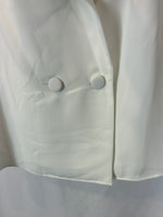 WHITE&ONE Blusa blanca mangas T.l