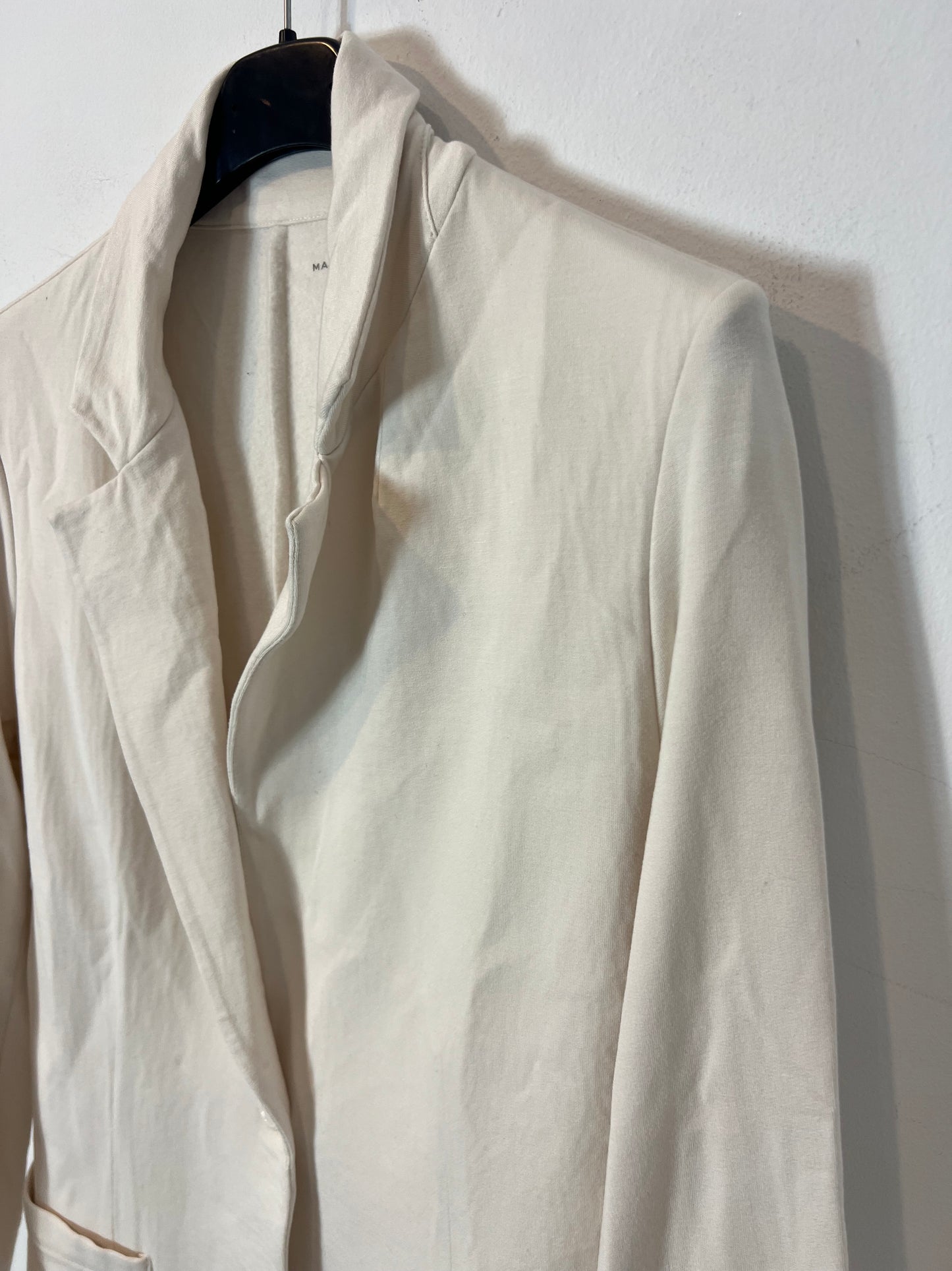 MAJECTIC FILATURES. Blazer beige elástica  T.1(S)