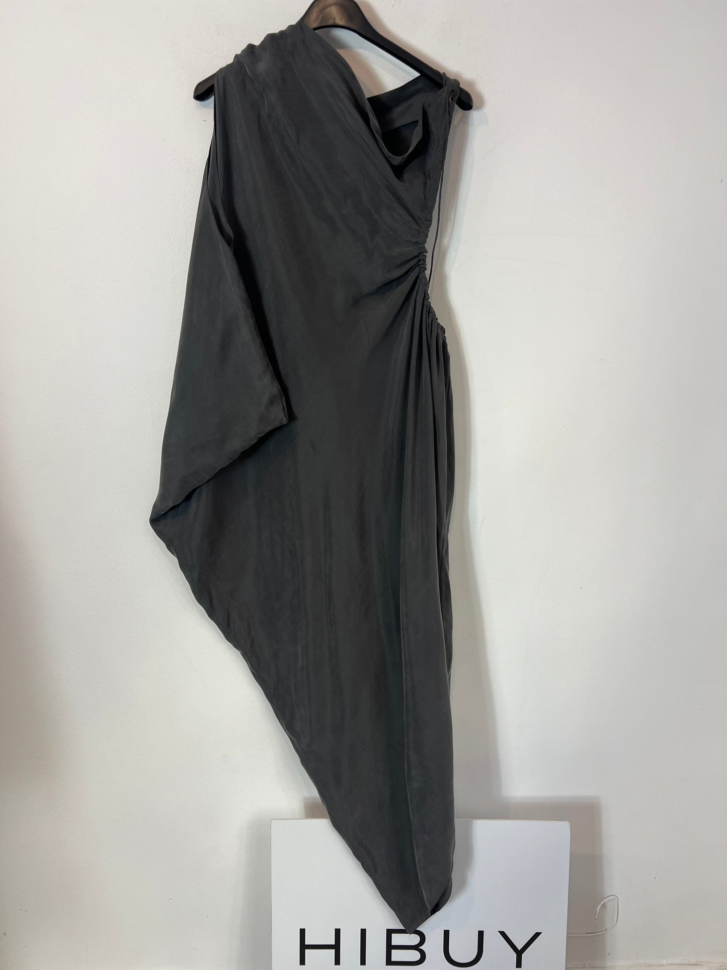 LAVIN. Vestido gris midi T.38