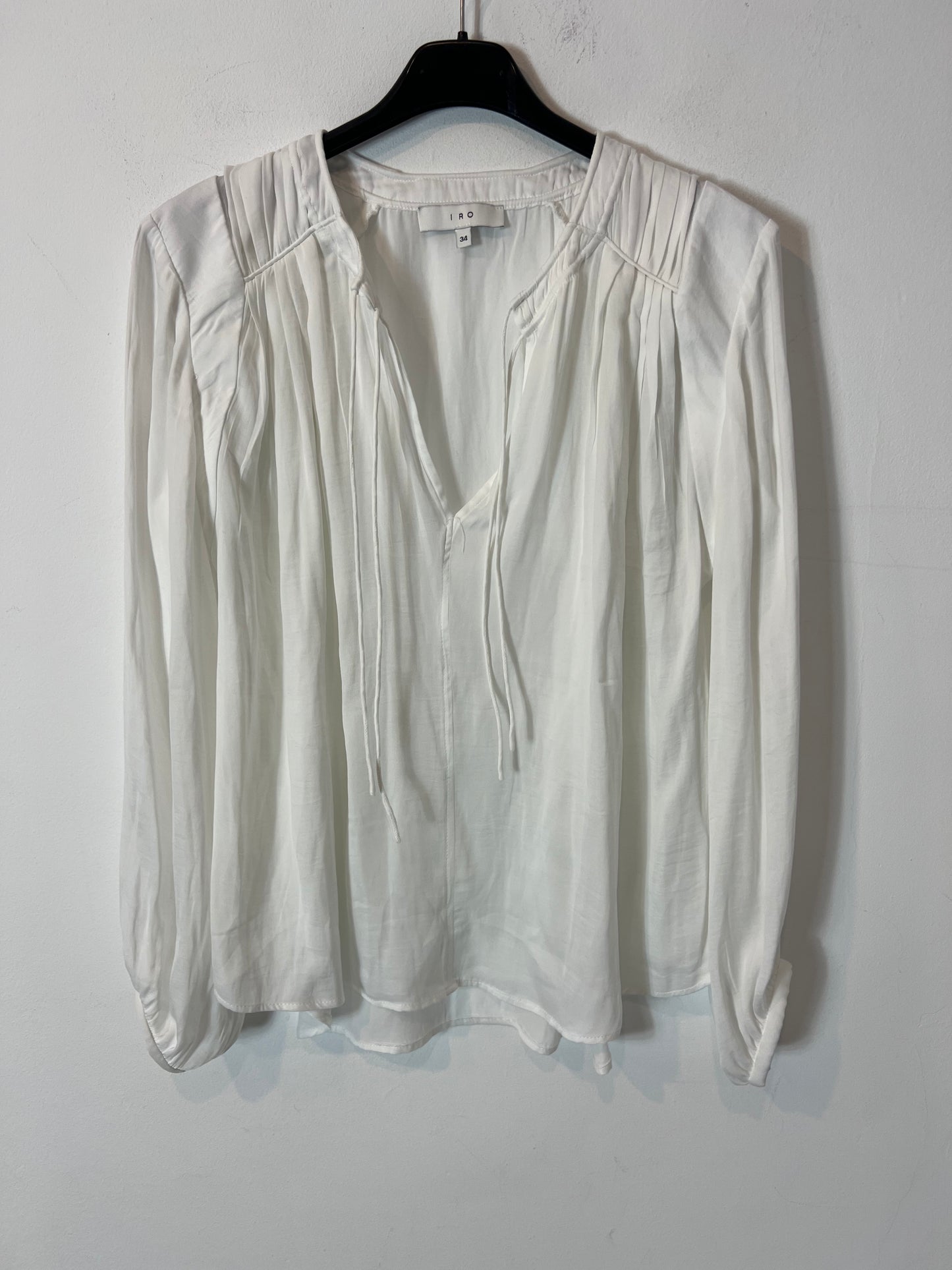 IRO. Blusa blanca fluida T.34