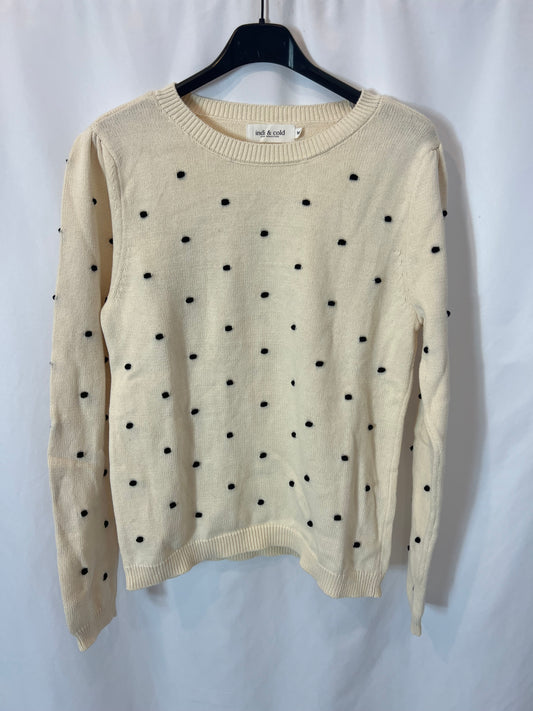 INDI & COLD. Jersey beige bodoques. T M