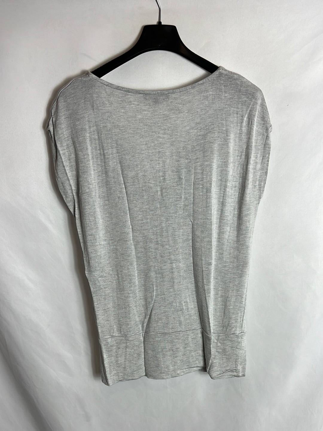 CAROLL. Top punto gris jaspeado. T XS