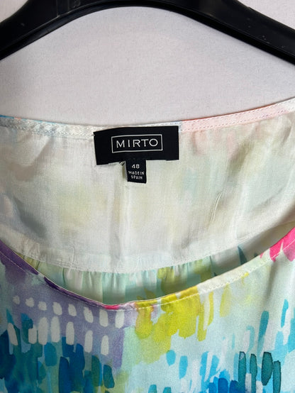 MIRTO. Blusa fluida colores T.48