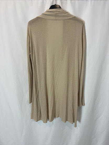 OTRAS. Cárdigan beige fluido. T M