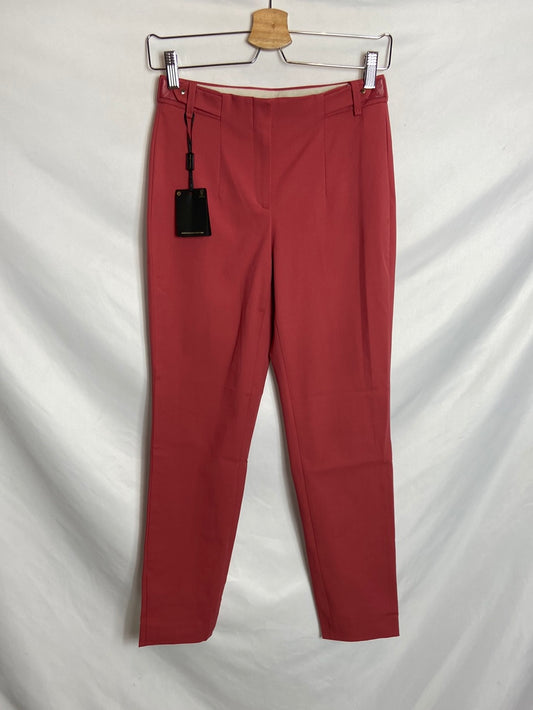 MASSIMO DUTTI. Pantalón de vestir rojizos T.36