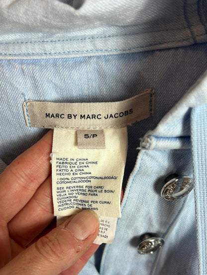 MARC BY MARC JACOBS. Vestido corto denim capucha. T S