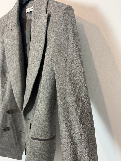 ANGEL SCHLESSER. Blazer jaspeada gris T.38