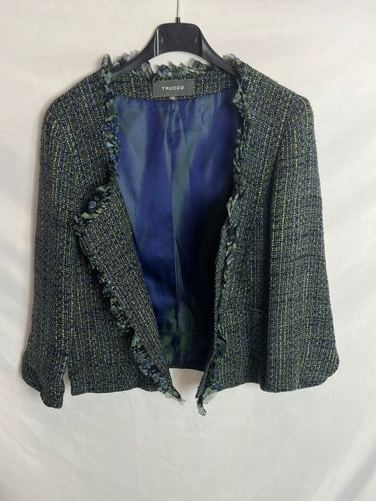 TRUCCO. Chaqueta tweed abierta. T42 (38)