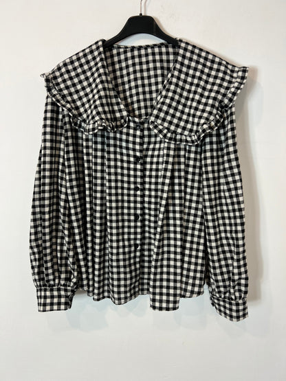 OTRAS. Blusa algodón cuadros. T M/L