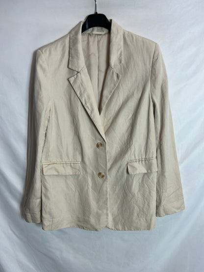 &OTHER STORIES. Blazer fluida beige T.38