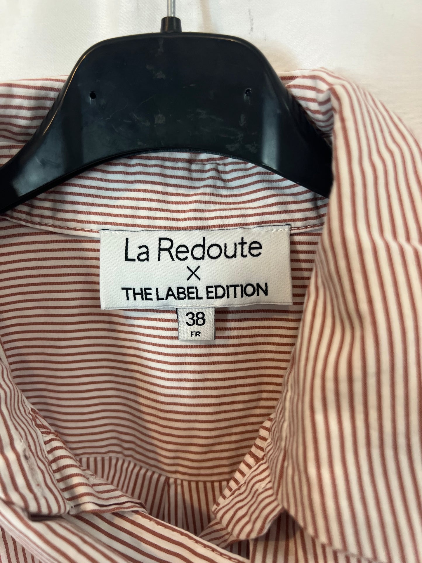 LA REDOUTE. Camisa rayas detalle lazada. T 38