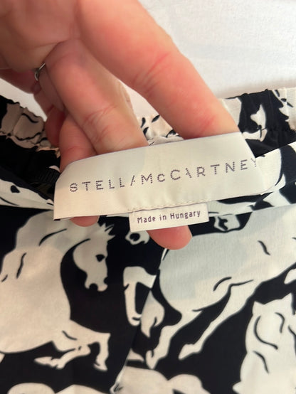 STELLAMcCARTNEY. Pantalón seda caballos. T 42