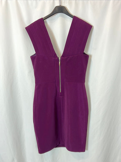 BDBA. Vestido morado entallado T.s