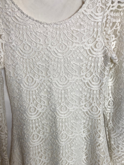 OTRAS. Vestido blanco encaje. TU (S)