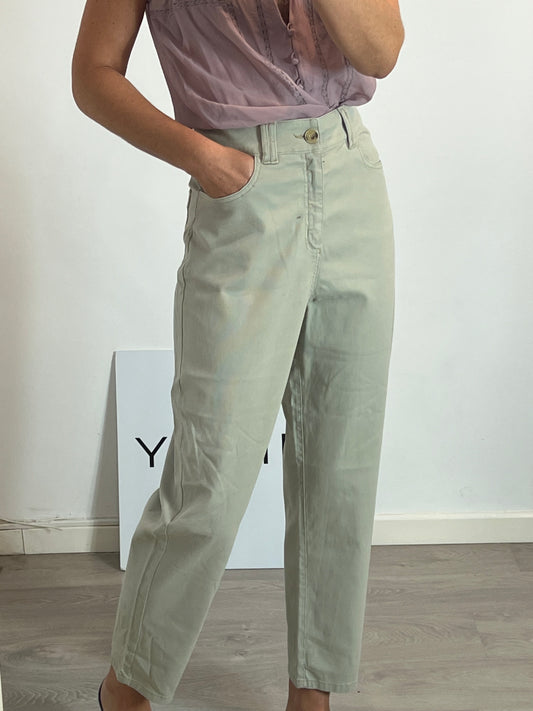 LLOYD'S. Pantalón monfit beige micropana T.38