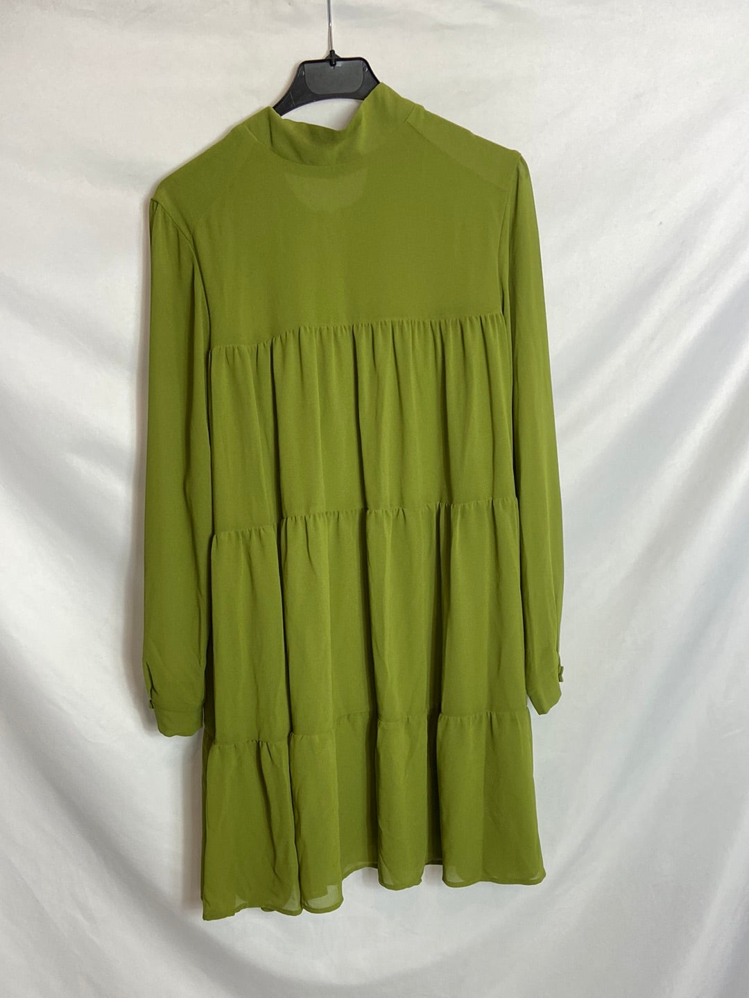 BIMANI. Vestido verde vuelo. T S