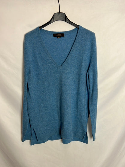 AGAIN. Jersey azul cashmere . T S