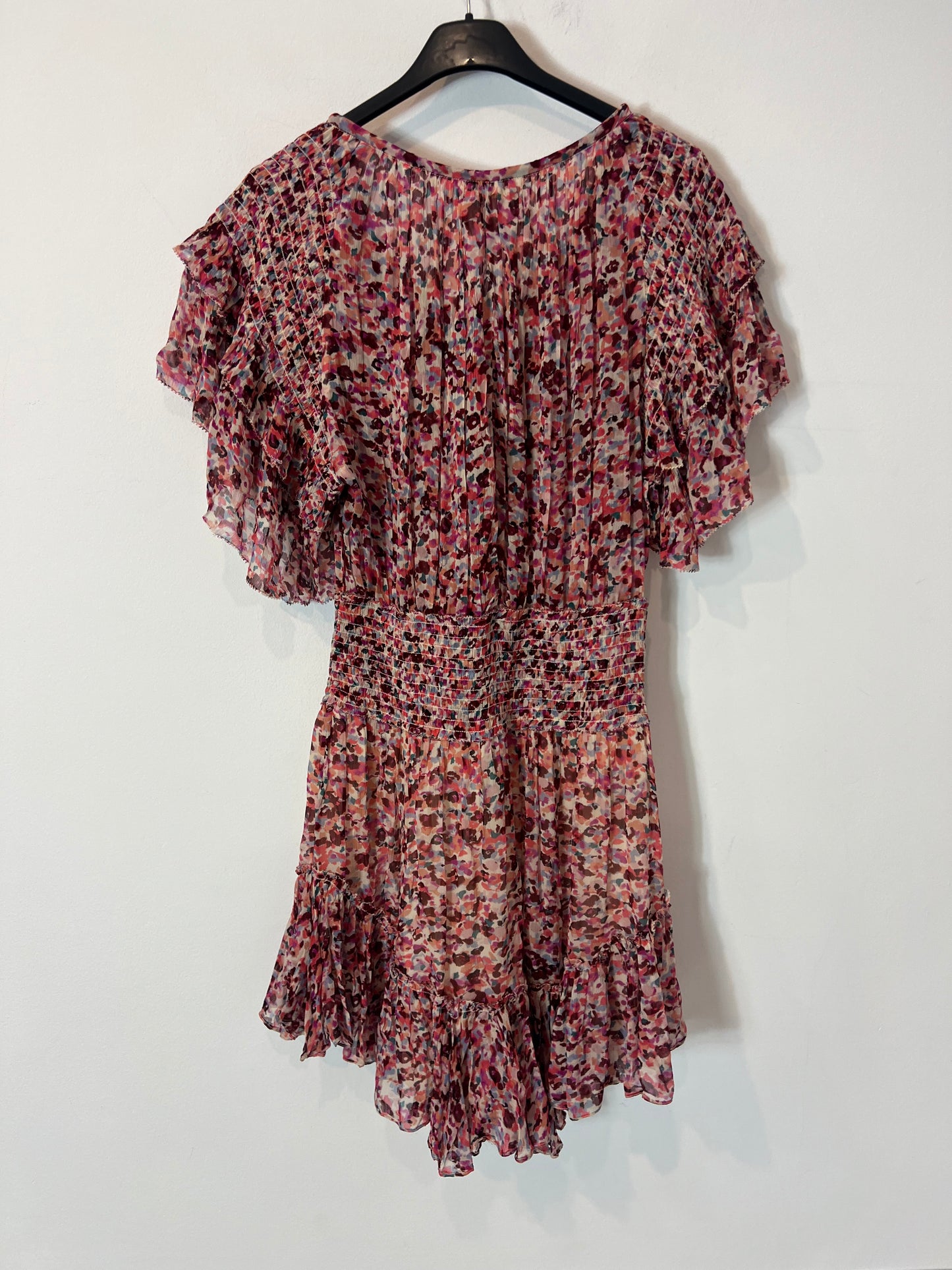 ISABEL MARANT ETOILE. Vestido estampado nido abeja T.36