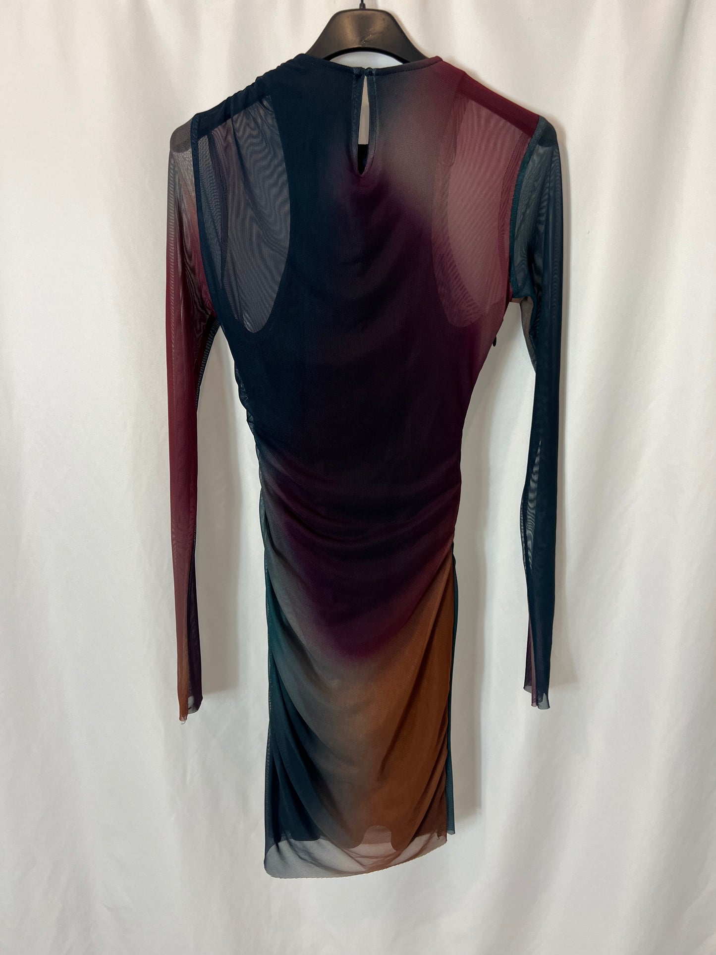 ZARA. Vestido tie dye rejilla T,xs