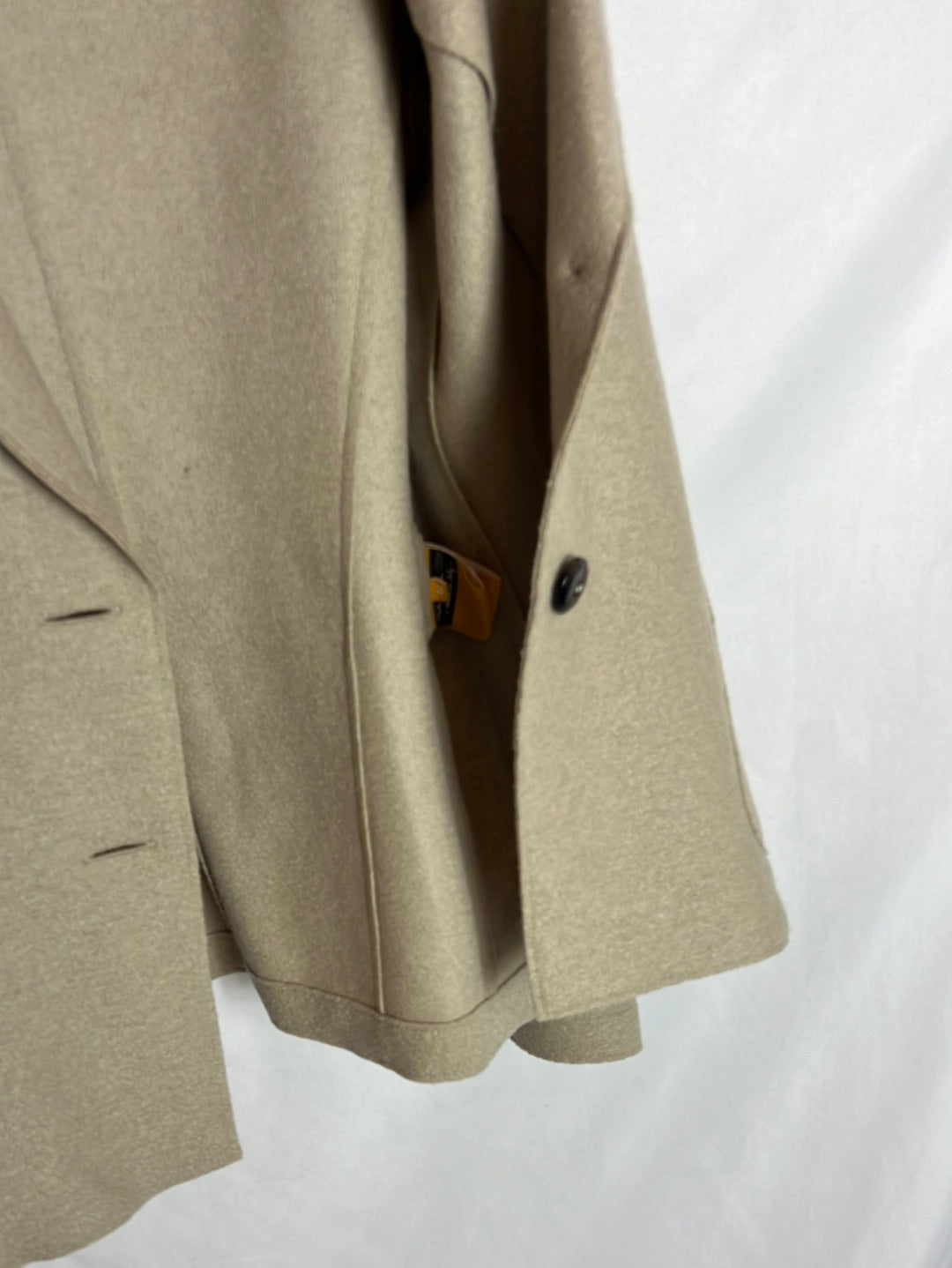 EWOOLUZIONE. Blazer lana beige textura . T 44 (L)