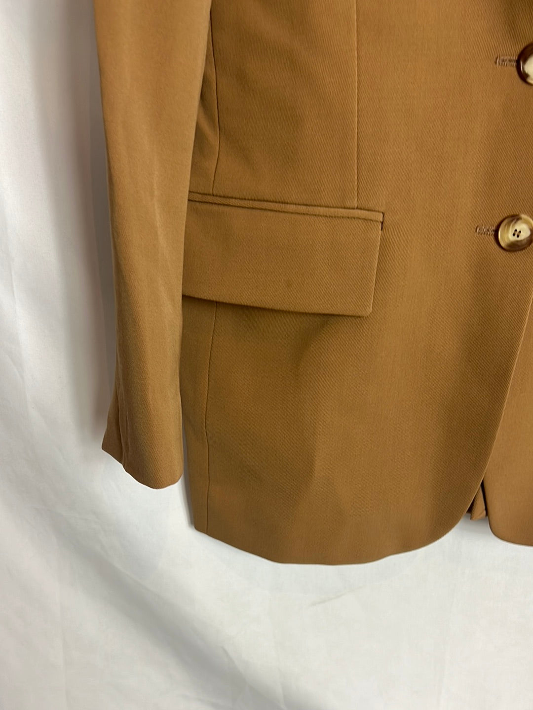 STELLA McCARTNEY. Blazer camel textura. T42 (40)