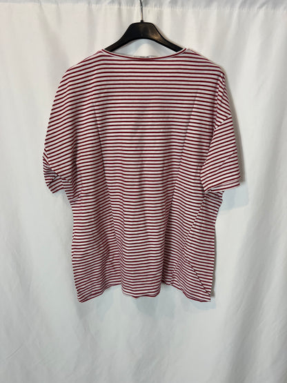 ZARA. Camiseta rayas. T L