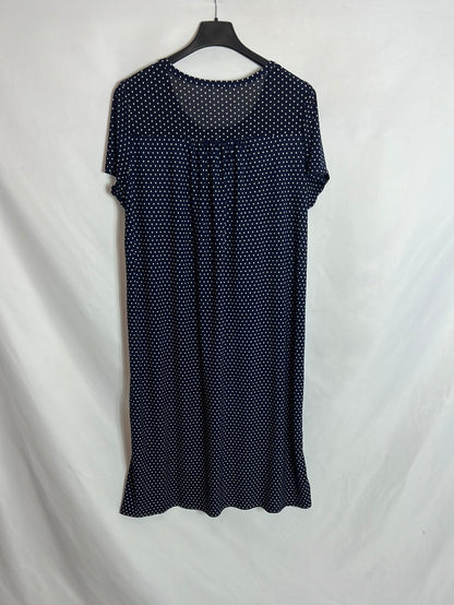 OTRAS. Vestido azul lunares T M/L