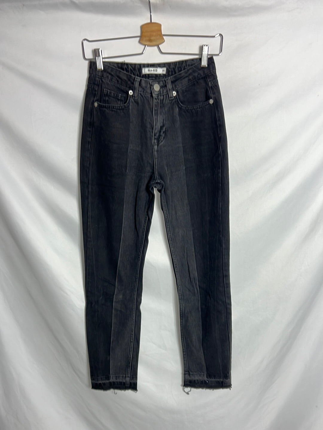 NA-KD. Pantalón denim bicolor. T 34