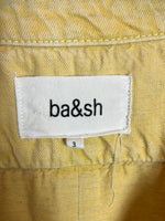 BA&SH. Mono amarillo denim efecto desgastado. T 3(M)