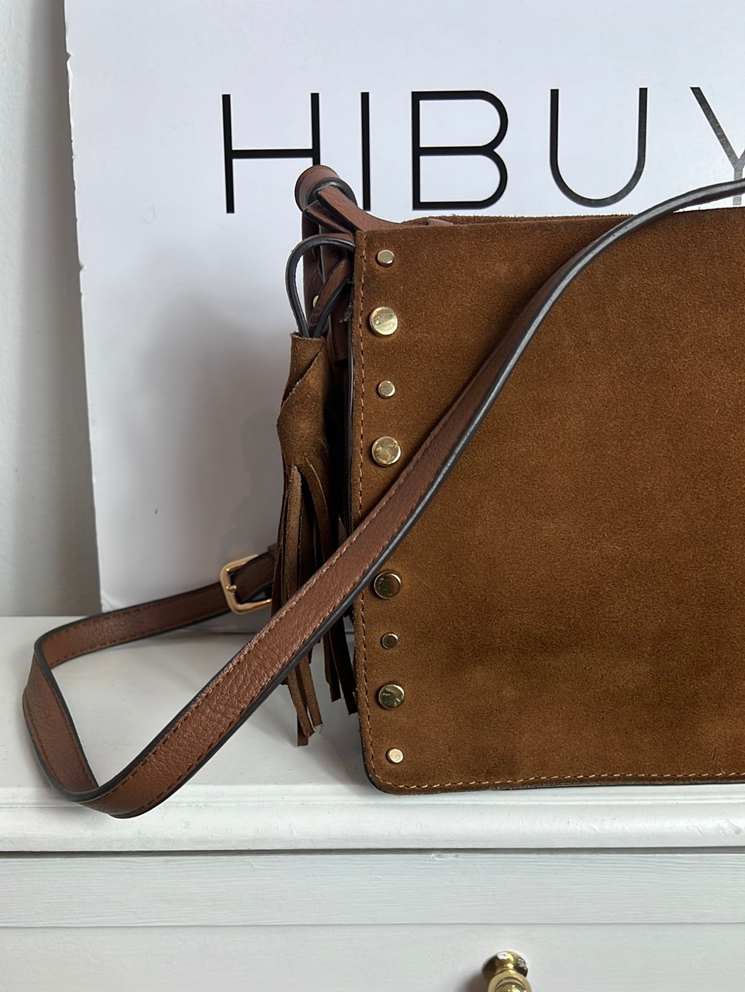 PARFOIS. Bolso marron doble textura Hibuy market