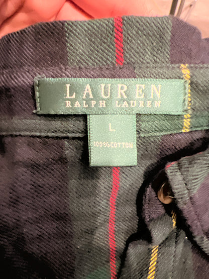 RALPH LAUREN. Vestido cuadros escócese T.l (m)