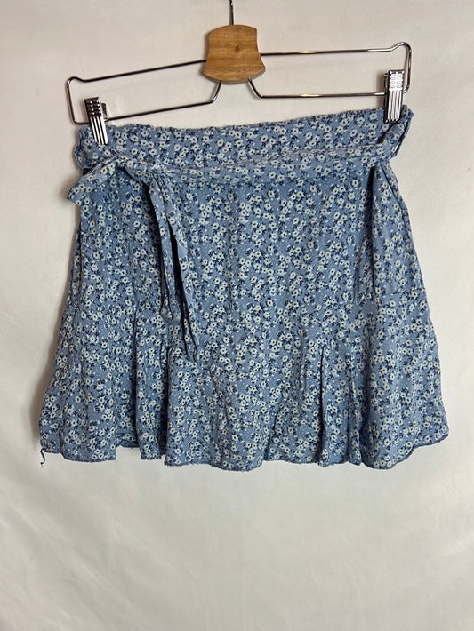 OTRAS. Falda pantalón flores mini. T S