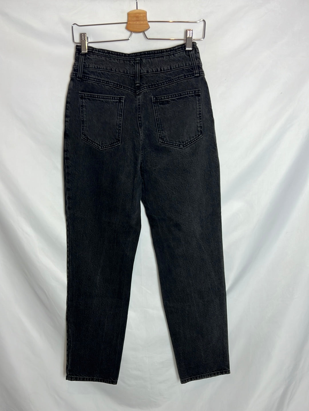 BA&SH. Denim gris oscuro cintura alta. T 1(S)