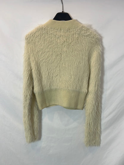 ZARA. Jersey beige pelito T.s