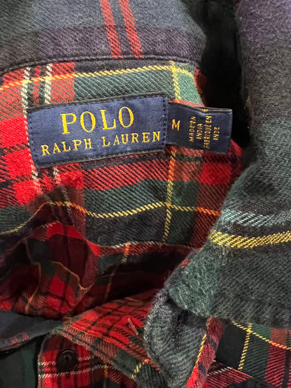 POLO RALPH LAUREN. Camisa cuadros franela T.m