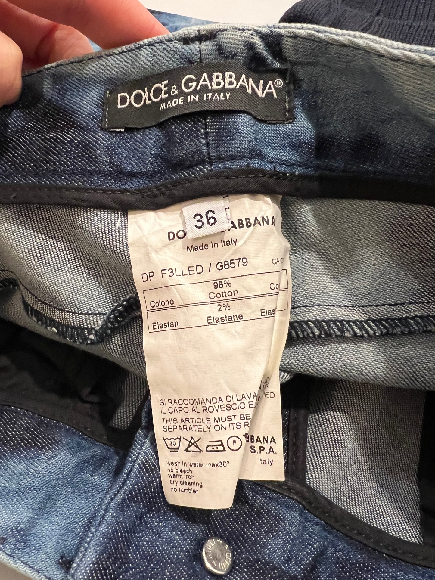 DOLCE&GABANA. Pantalón tie dye T.36