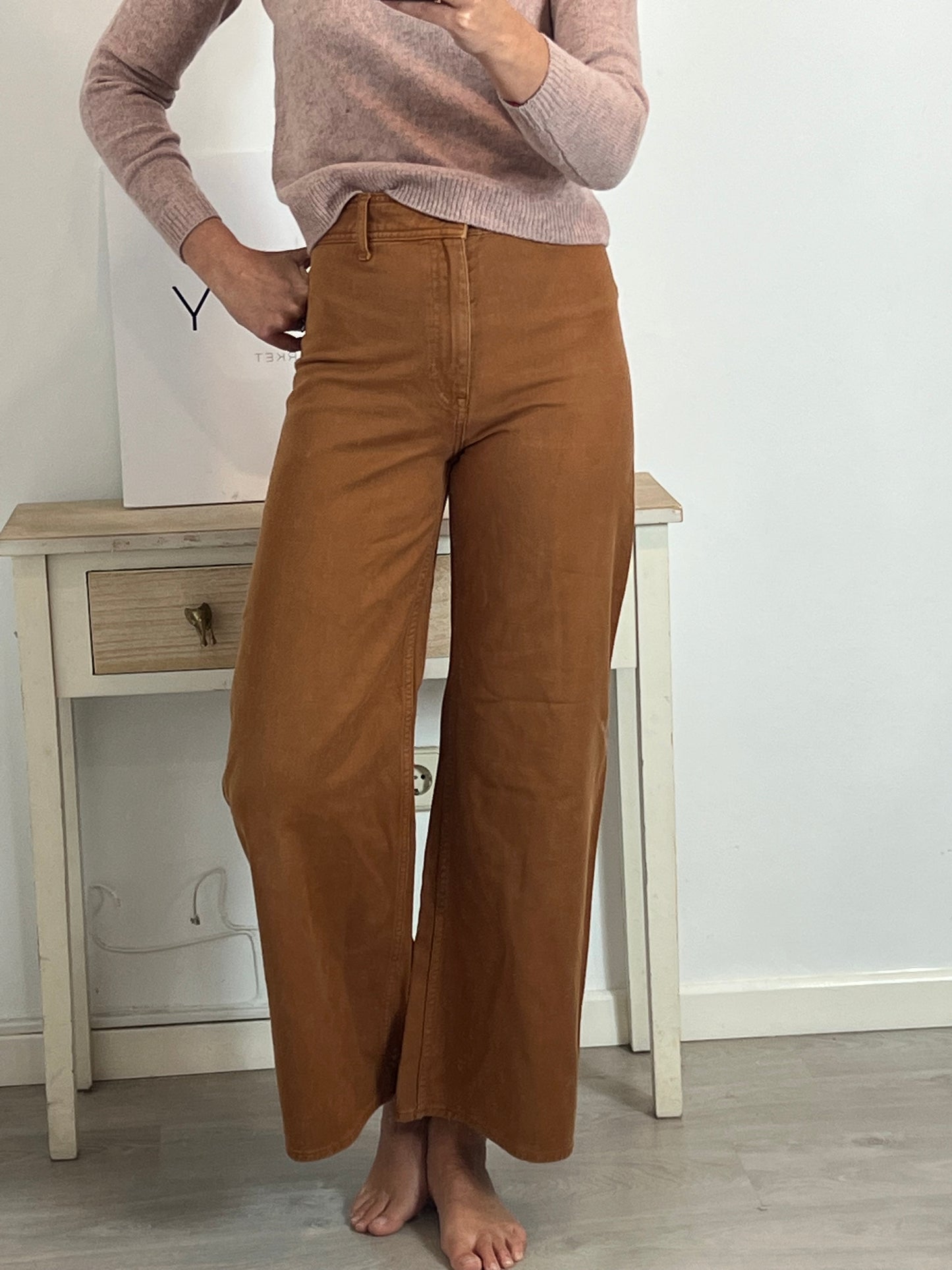 H&M. Pantalón culotte caldera T.36