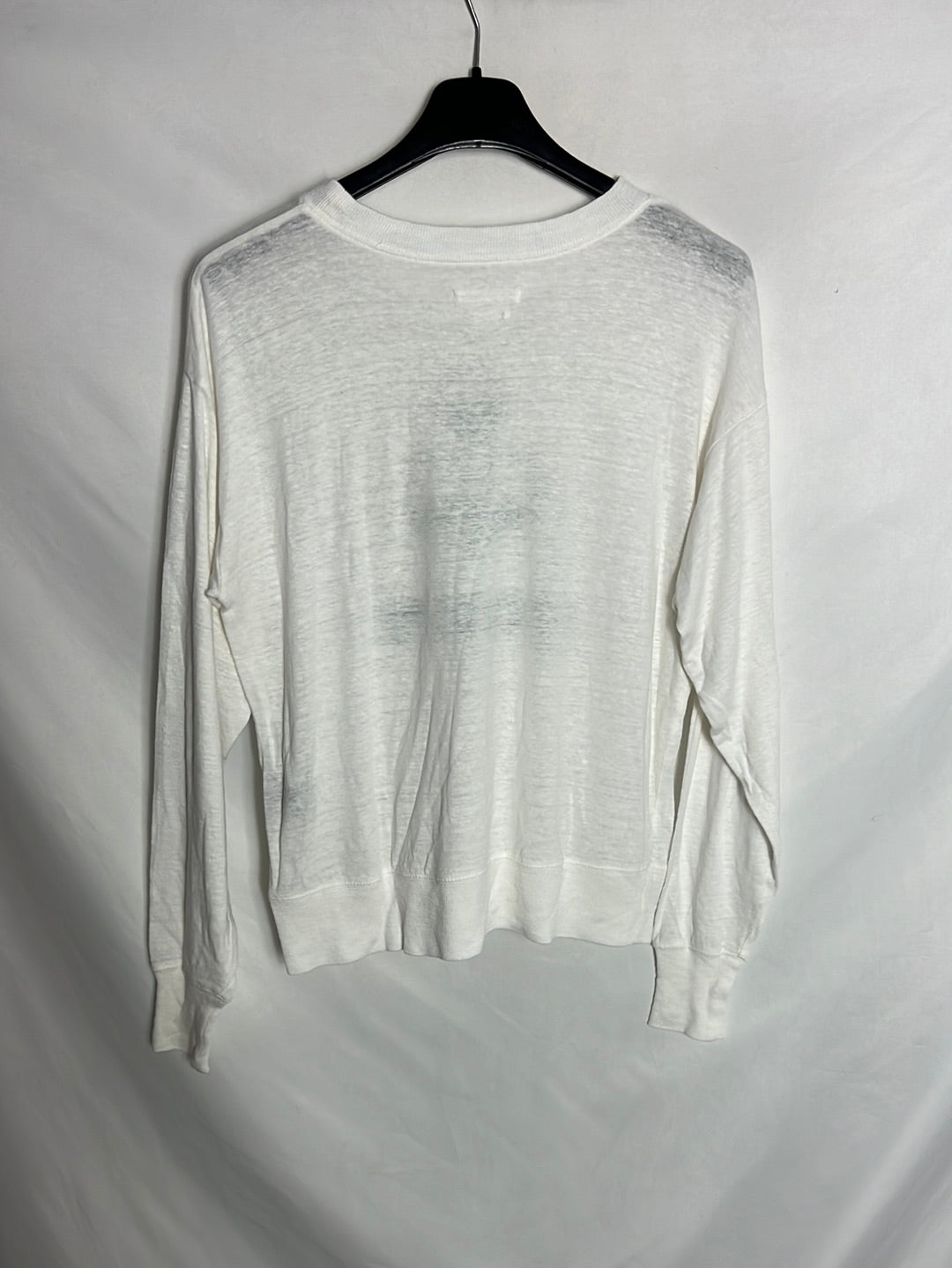 ISABEL MARANT ETOILE. Sudadera fina lino logo. T S