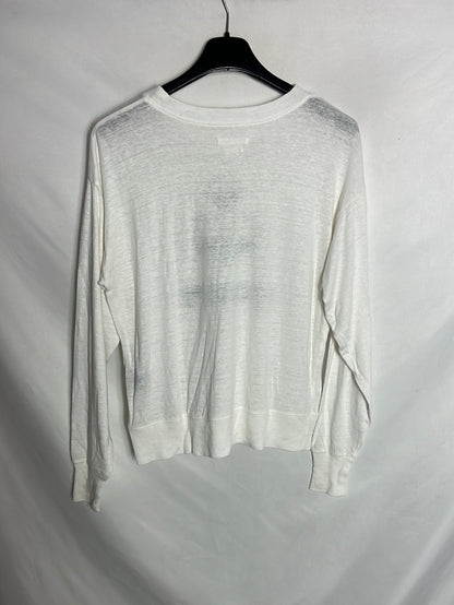 ISABEL MARANT ETOILE. Sudadera fina lino logo. T S