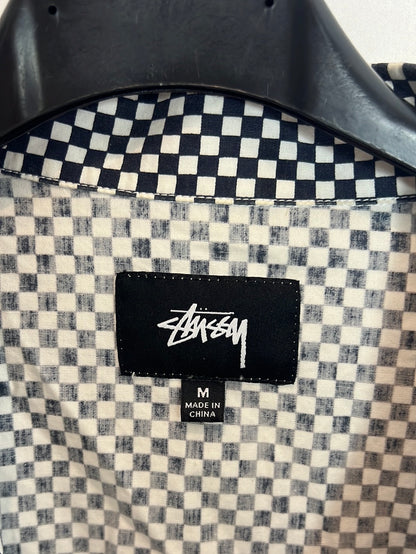 STÜSSY. Chaqueta cuadros mini azules y blancos. T M