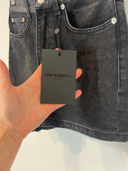 THE KOOPLES. Denim coto negro detalle cintura. T 1 (36)