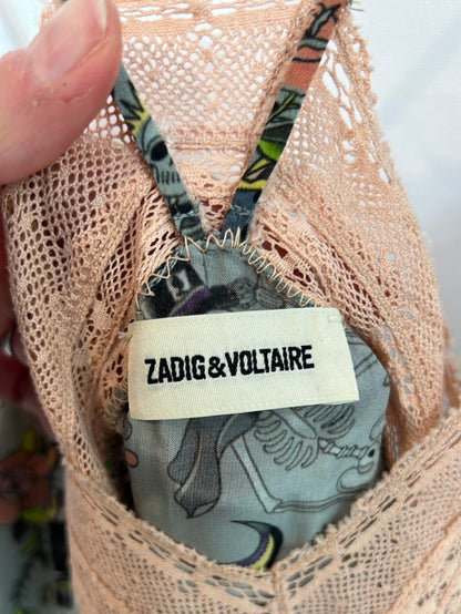 ZADIG&VOLTAIRE. Top lencero estampado. T XS