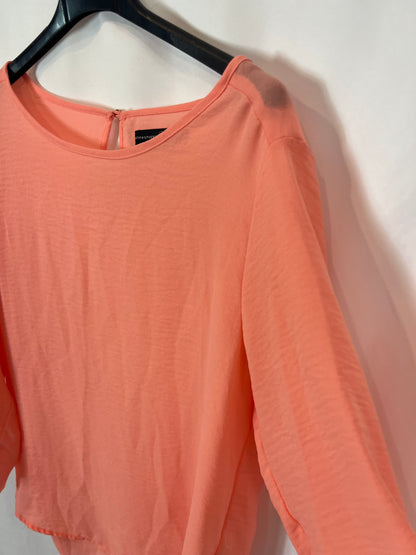 PRIMARK. Blusa coral fluida T.38