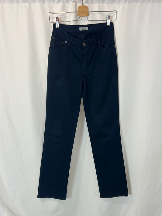 SCHILLER. Pantalón recto azul T.31(36)