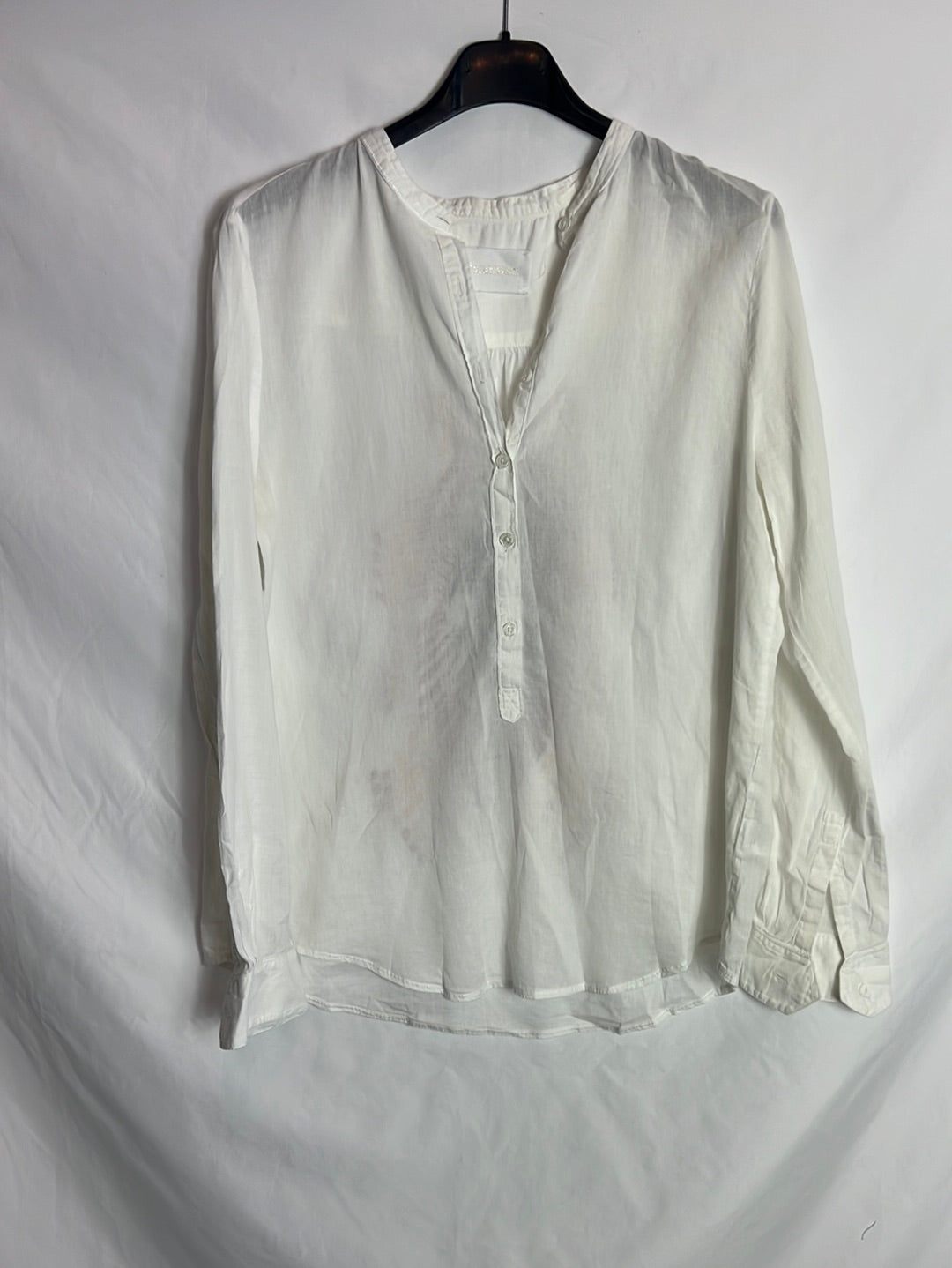 ZADIG&VOLTAIRE. Blusa blanca bordada T.s