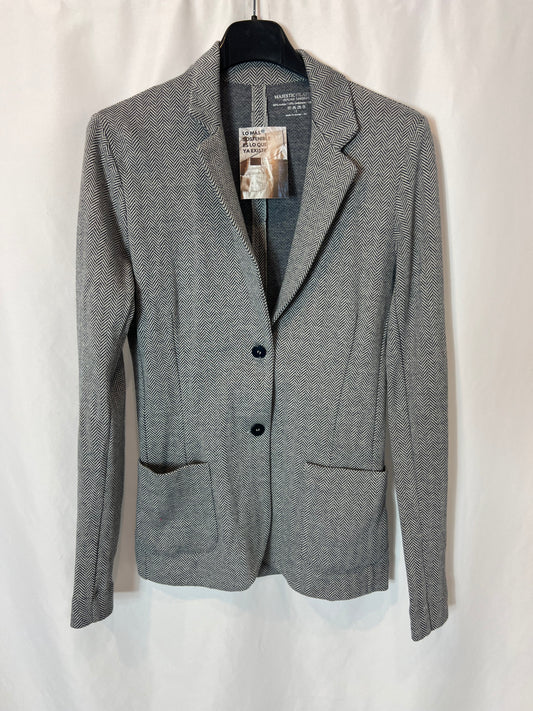 MAJESTIC FILALTURES. Blazer gris espiga T.1S