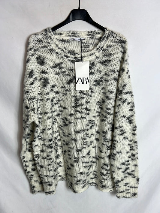 ZARA. Jersey bicolor apertura. T M