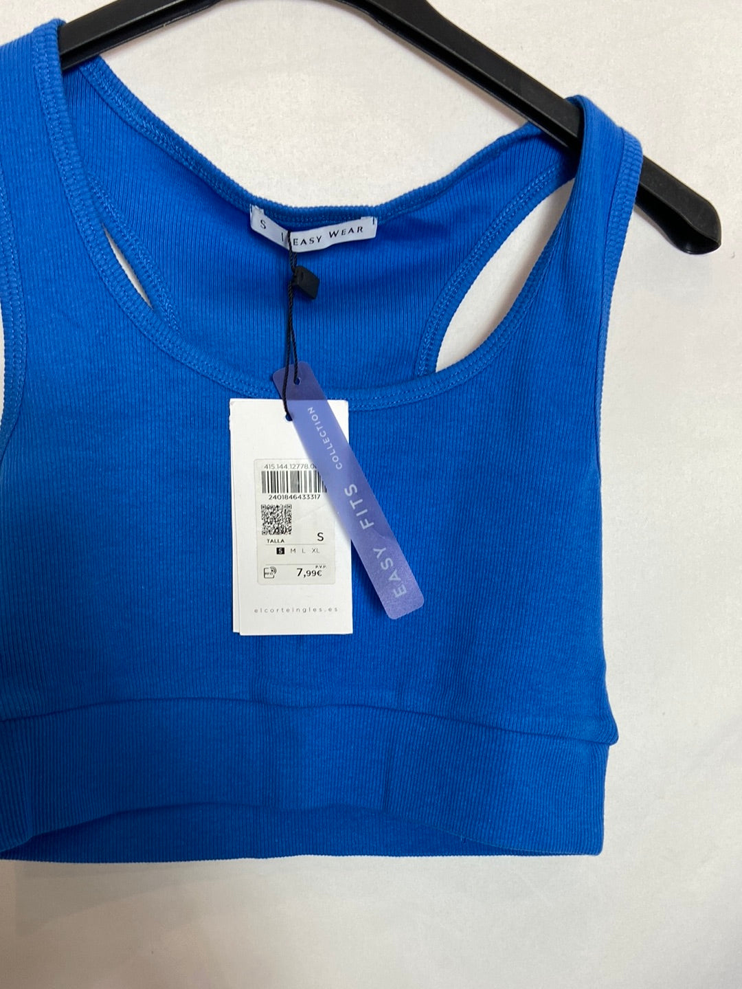 EASY WEAR. Croptop azul tirante  T.S