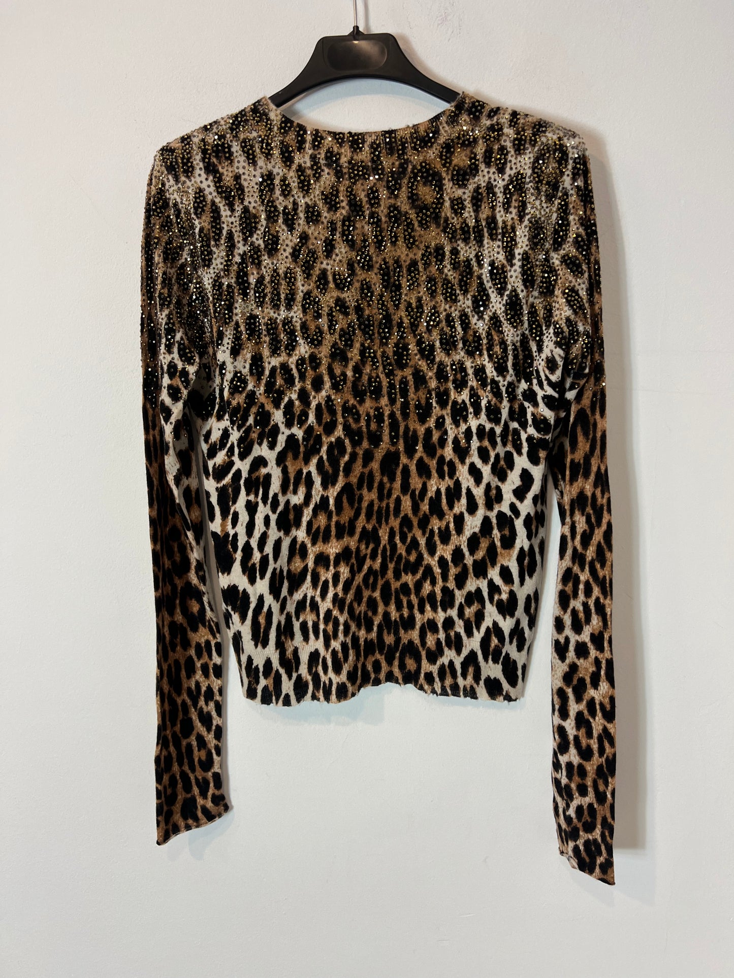 ZADIG&VOLTAIRE. Jersey cashmere animal print detalles. T S