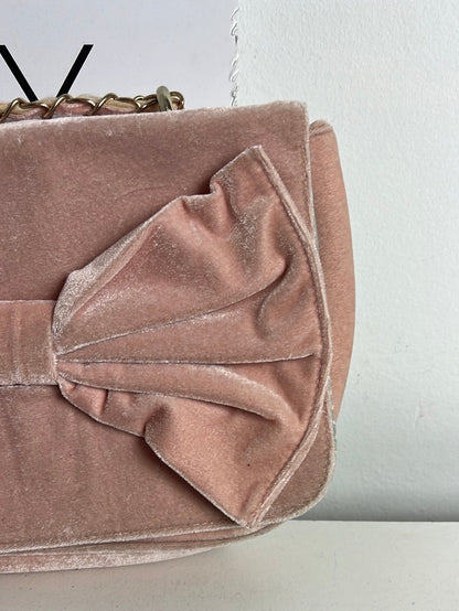 KLING. Bolso rosa terciopelo( Tara)